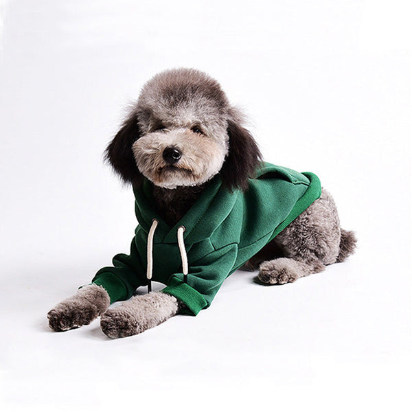 Dunne Fleece effen kleur pullover voor honden