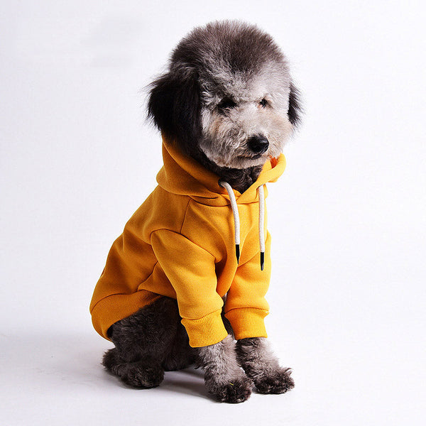 Dunne Fleece effen kleur pullover voor honden