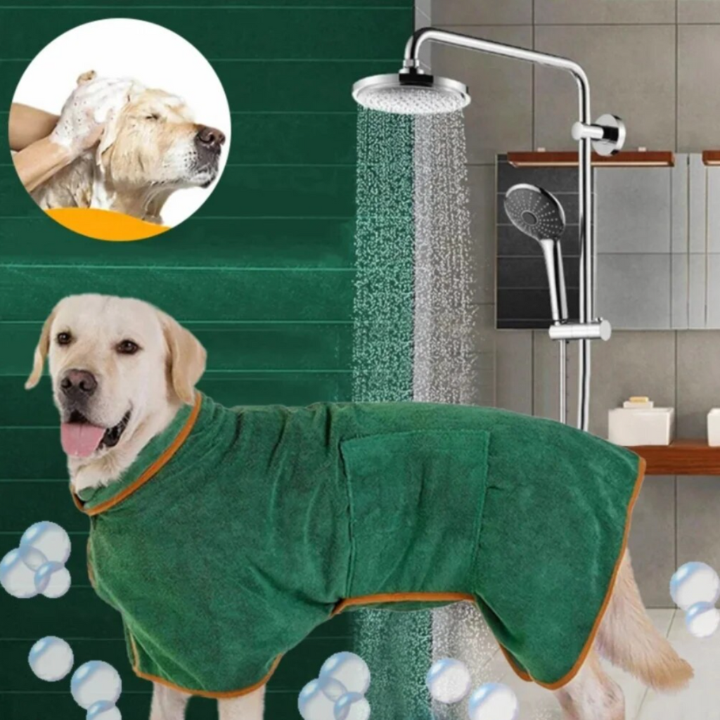 Bart | Hondenbadjas Comfort, Warmte en Stijl voor je Hond in , – Huisdierentempel