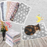 Elyse | Warm kattendekentje in Grijs & Ster, S – Huisdierentempel