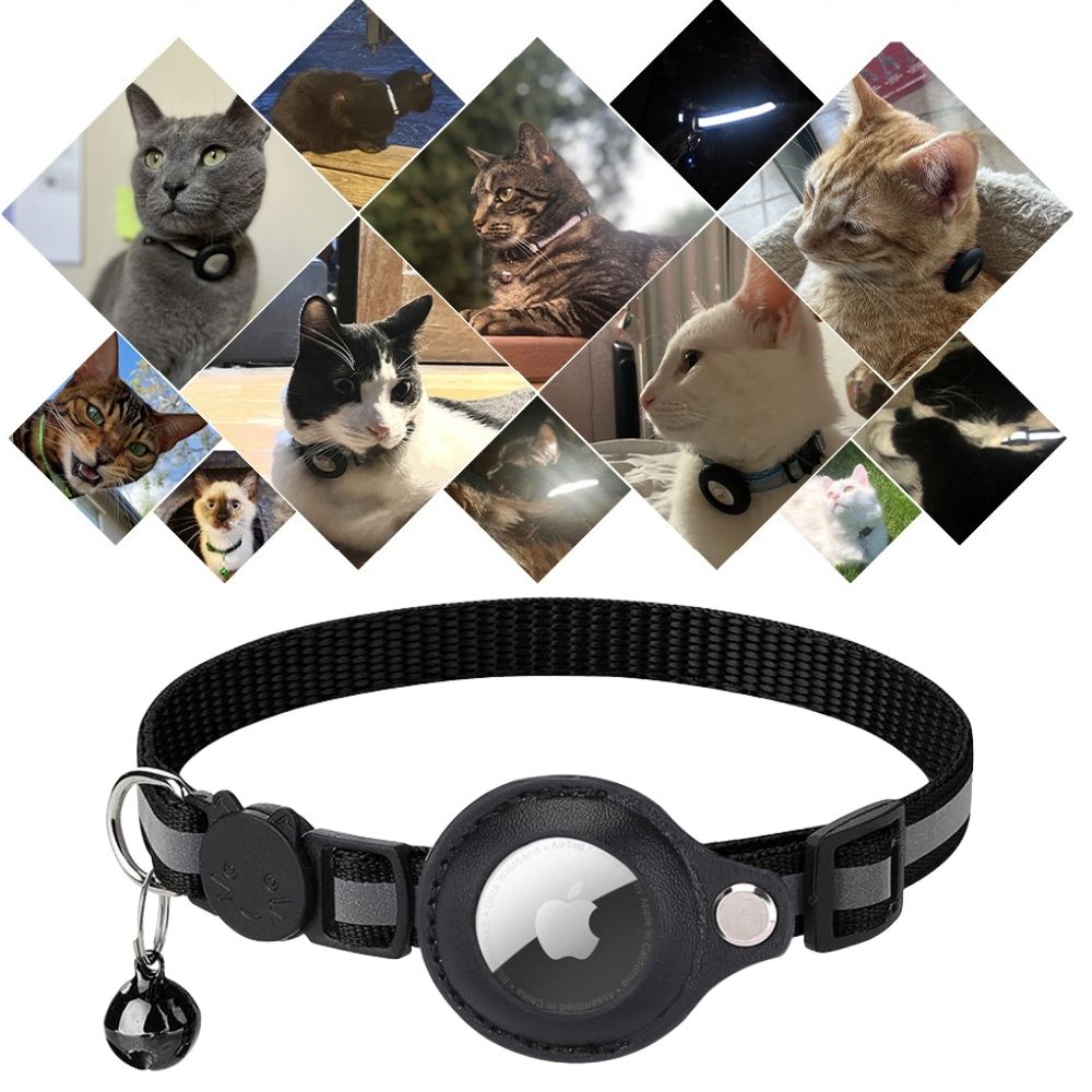 Feline Freedom™ Kattenbandje met Veiligheidsluiting | Gps tracker / Airtag houder in , – Huisdierentempel