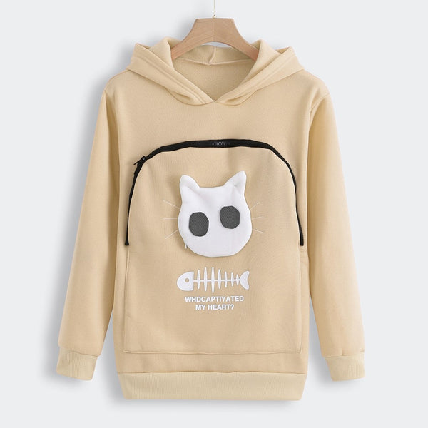 Fluffy | Knuffel Buidel Trui in Beige, S – Huisdierentempel