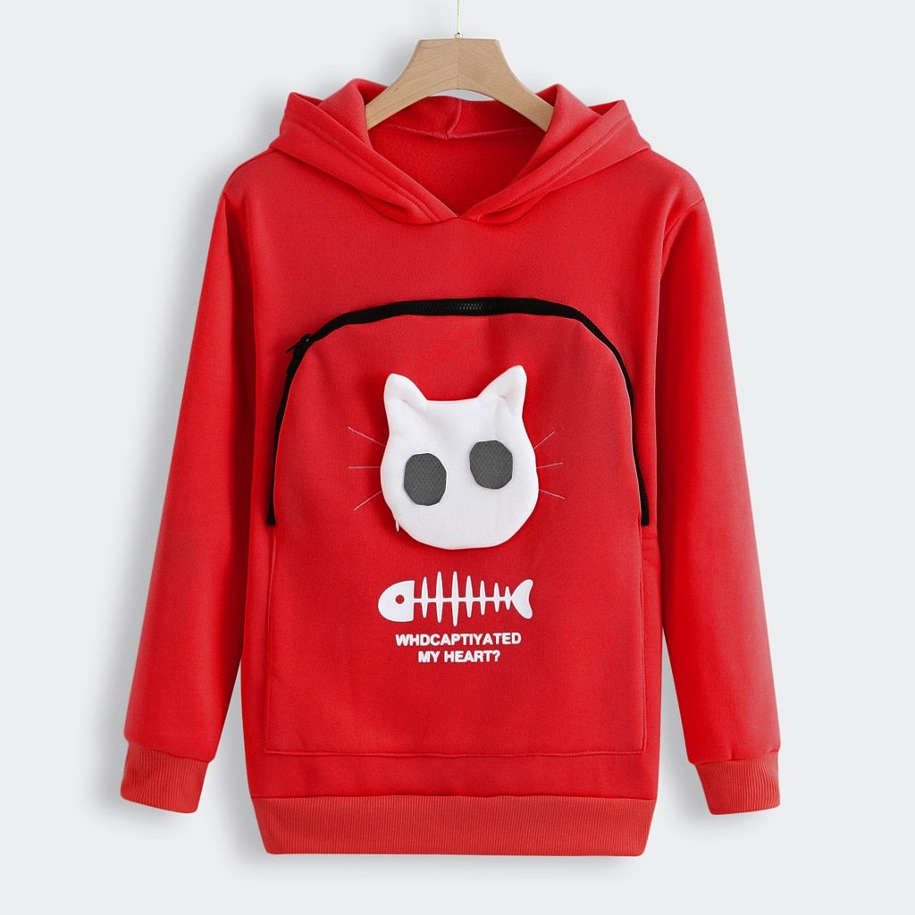 Fluffy | Knuffel Buidel Trui in Red, S – Huisdierentempel