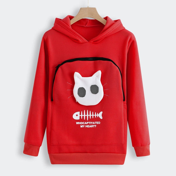 Fluffy | Knuffel Buidel Trui in Red, S – Huisdierentempel