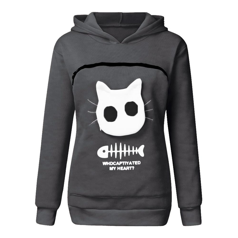 Fluffy | Knuffel Buidel Trui in dark gray, S – Huisdierentempel