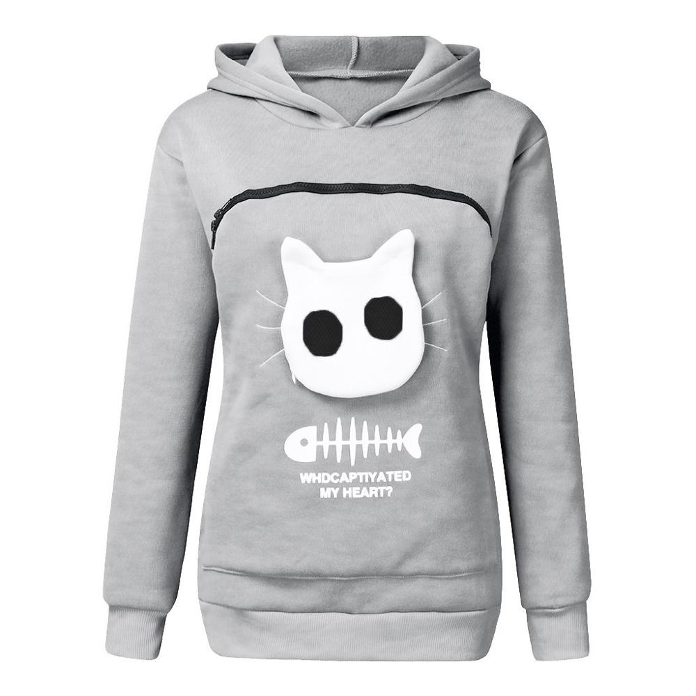 Fluffy | Knuffel Buidel Trui in gray, S – Huisdierentempel
