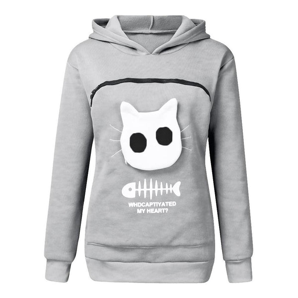 Fluffy | Knuffel Buidel Trui in gray, S – Huisdierentempel