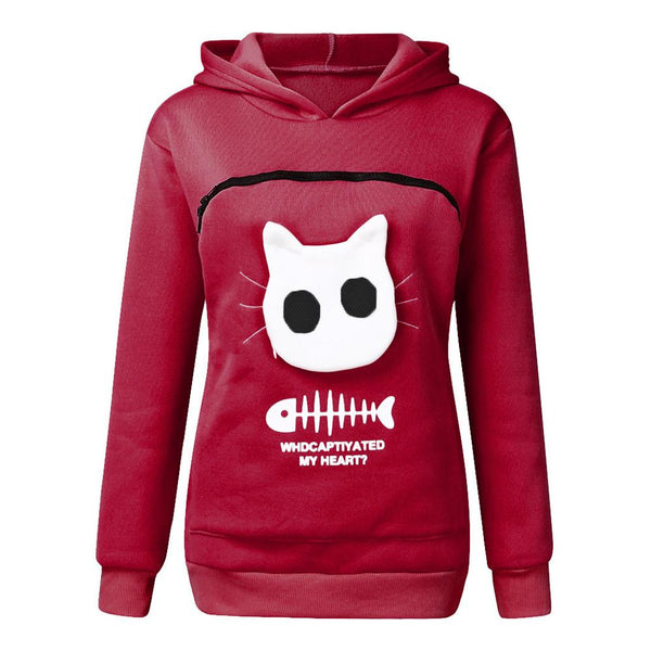 Fluffy | Knuffel Buidel Trui in wine red, S – Huisdierentempel