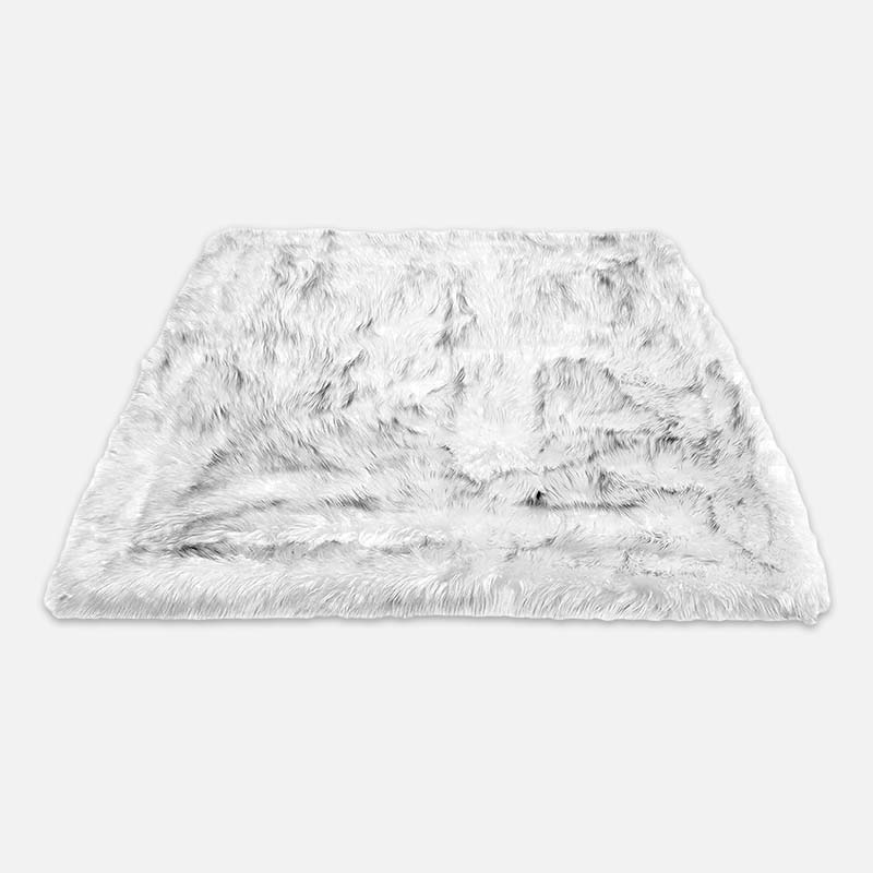 Fluffy Waterdicht Gooideken in Wit/zwart, 75X100cm – Huisdierentempel