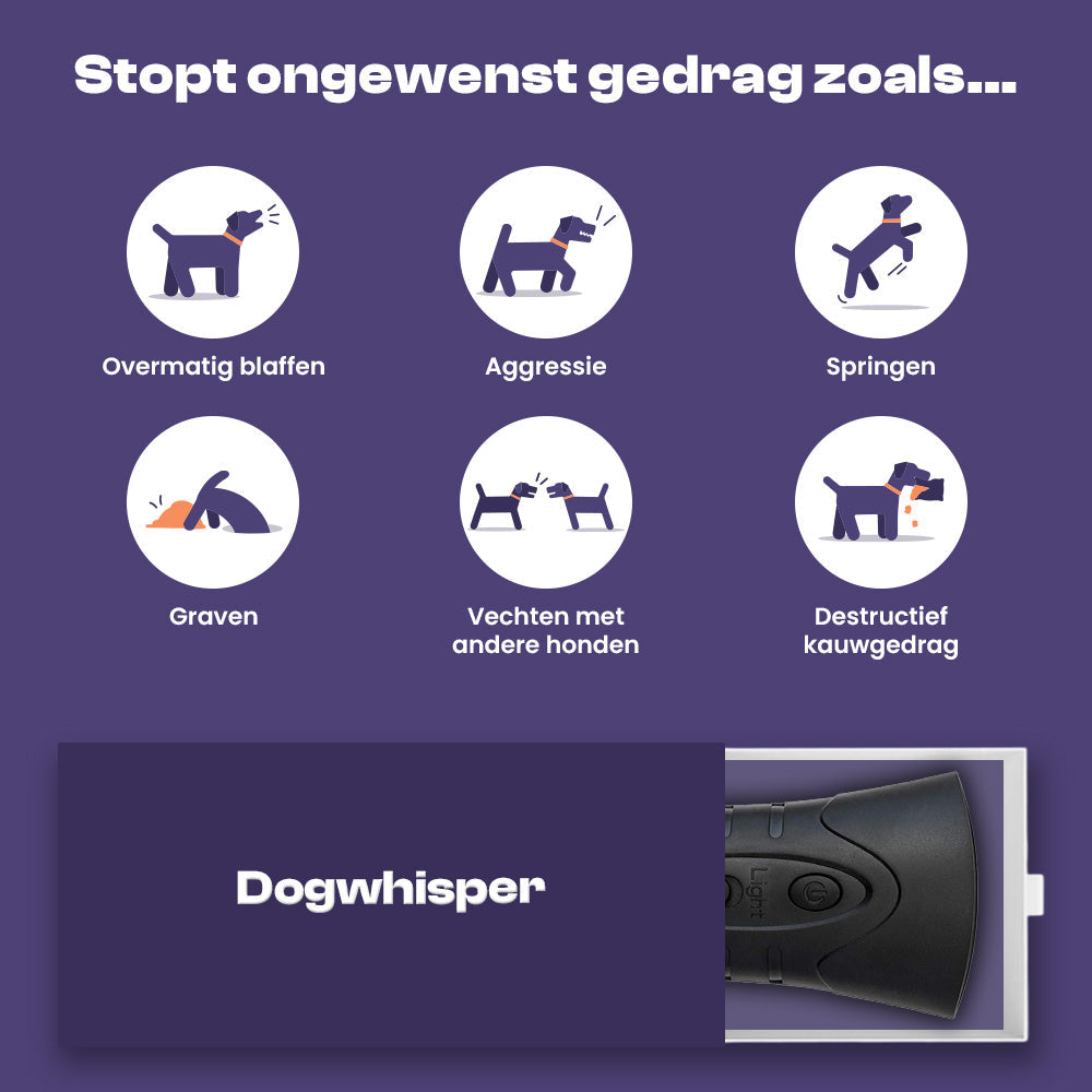 Dogwhisper blafbeheersingsapparaat