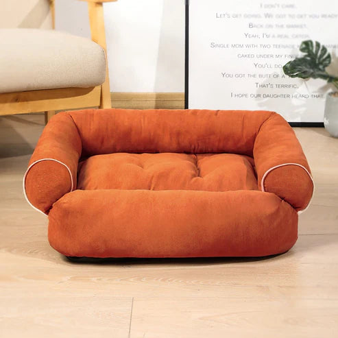 Leno | Comfortabel hondenbed in Oranje, S – Huisdierentempel