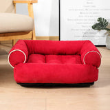 Leno | Comfortabel hondenbed in Rood, S – Huisdierentempel