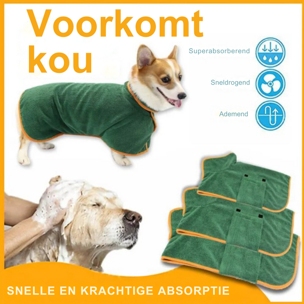 Bart | Hondenbadjas Comfort, Warmte en Stijl voor je Hond