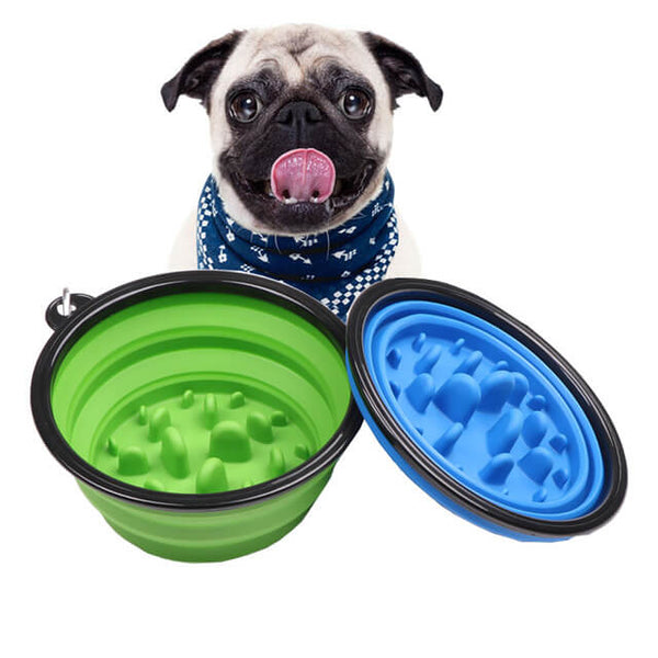 Antischrok Draagbare Langzame Voerbak voor Honden | Voer- en Drinkbakken | Honden, training, verzorging | Huisdierentempel