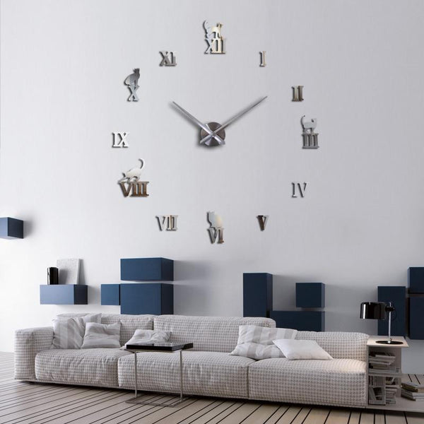 Kattenthema Decoratieve Wandklok