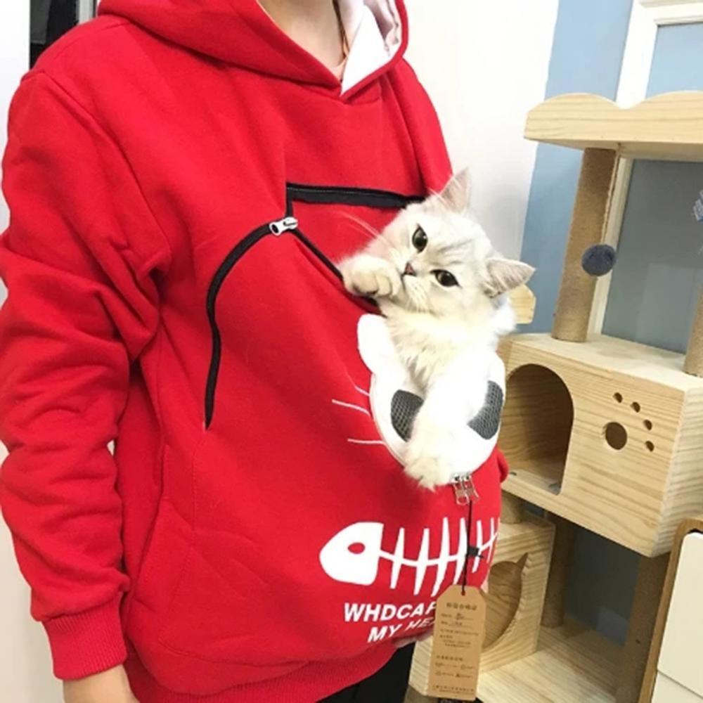 Gezellige Hoodie met Zak voor Knuffelen met Huisdieren