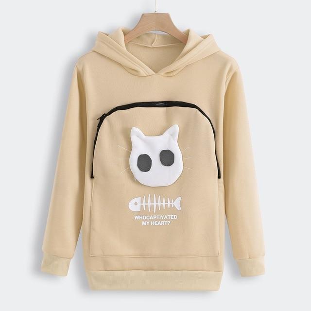 Gezellige Hoodie met Zak voor Knuffelen met Huisdieren