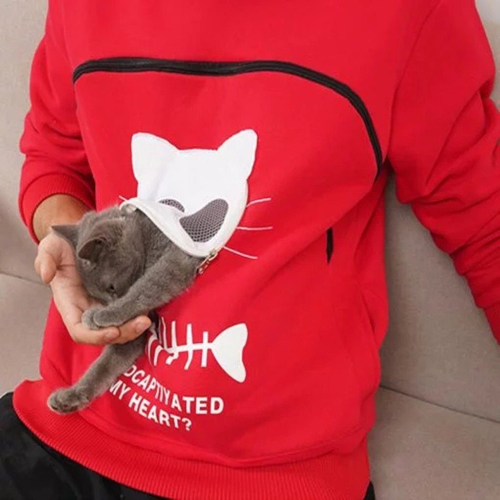 Gezellige Hoodie met Zak voor Knuffelen met Huisdieren