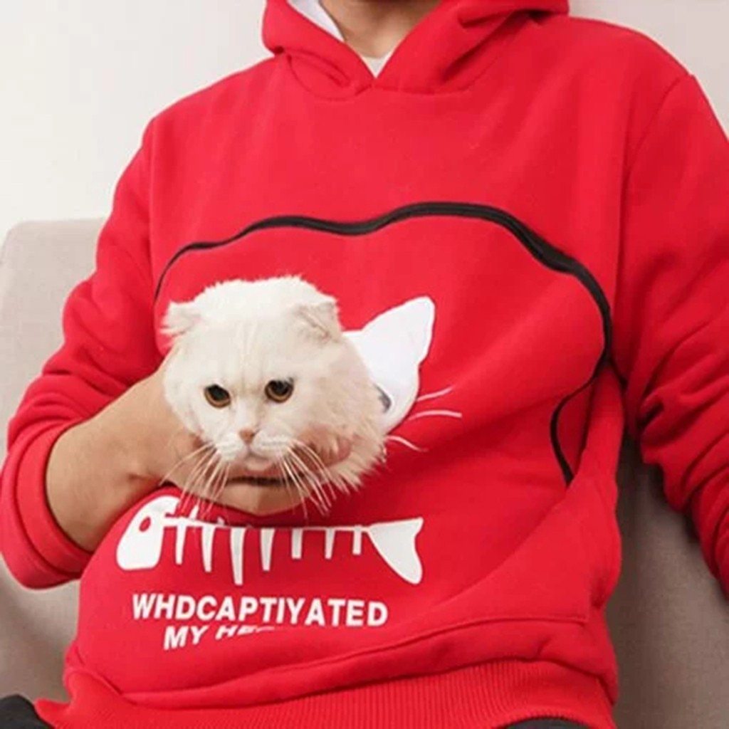 Gezellige Hoodie met Zak voor Knuffelen met Huisdieren