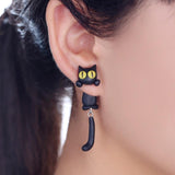 Schattige kat cartoon stud oorbellen | Huisdieren Sieraden | divers, Katten | Huisdierentempel